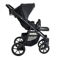 Универсальная коляска Pituso Tossa 2 в 1 (кожа, black)