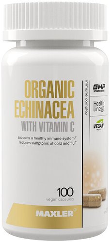 БАД Maxler Organic Echinacea with Vitamin C (100 капсул)