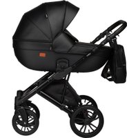 Универсальная коляска Indigo Mio ECO (2 в 1, 01/черная кожа)