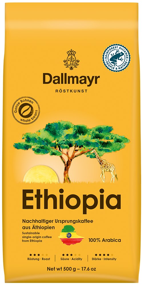 

Кофе Dallmayr Ethiopia в зернах 500 г