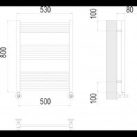 Полотенцесушитель TERMINUS Сицилия П12 500x800 (хром)