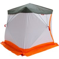 Палатка для зимней рыбалки Медведь Куб-3 зимняя с полом Оксфорд 600 и накидкой