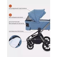 Универсальная коляска Rant Flex Pro RA075 2023 (3 в 1, blue)