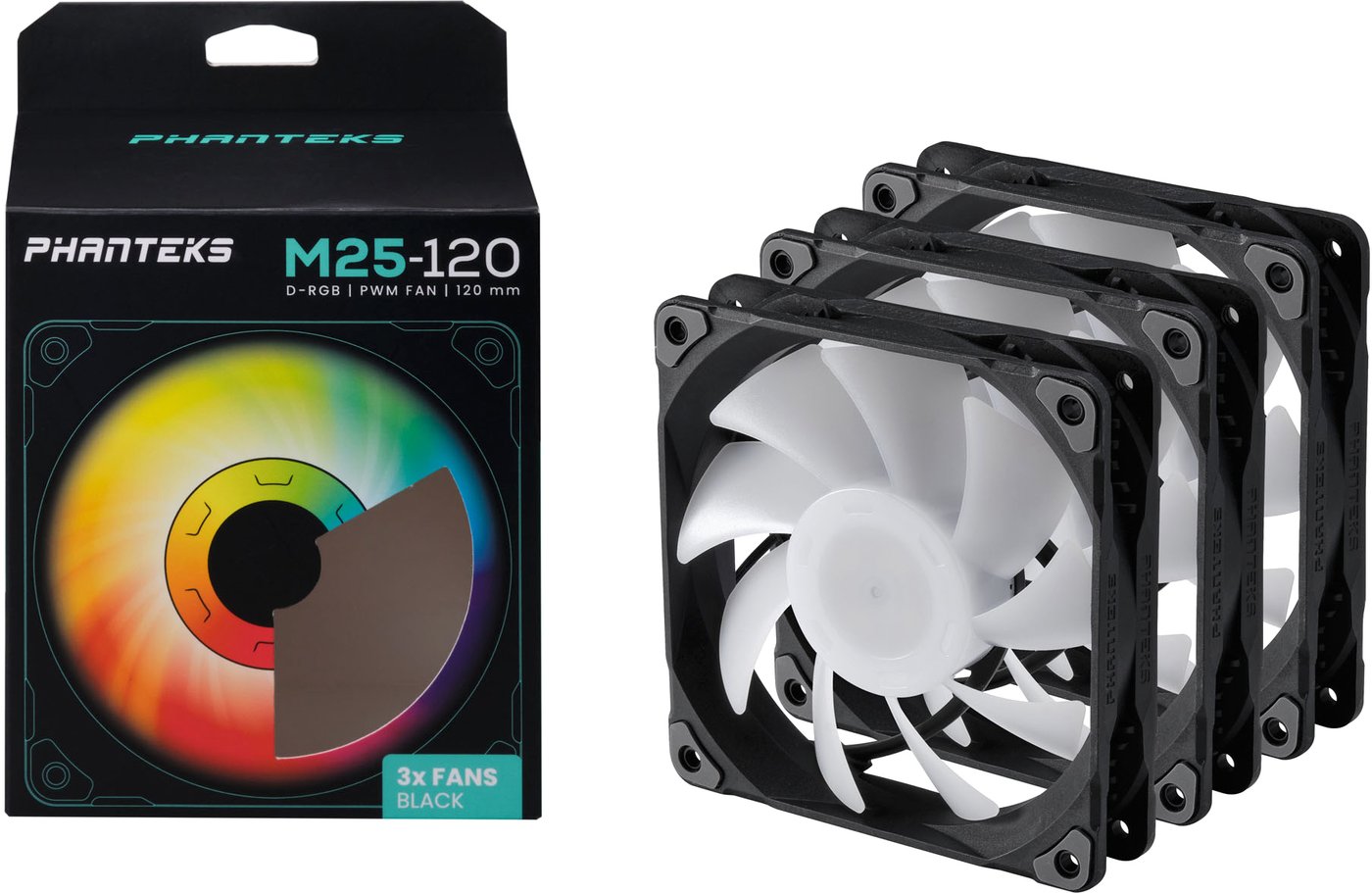 

Комплект вентиляторов для корпуса Phanteks M25-120 D-RGB PH-F120M25_DRGB_PWM_BK01_3P