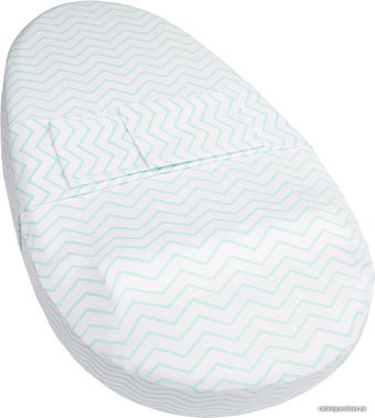 Матрас-кокон Amarobaby Premium Form 74х42х14 (белый/голубой)