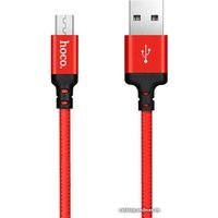 Кабель Hoco X14 microUSB (1 м, красный)