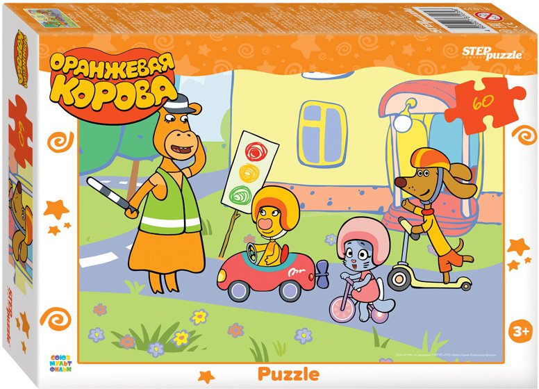 

Пазл Step Puzzle Оранжевая корова 81039 (60 эл)