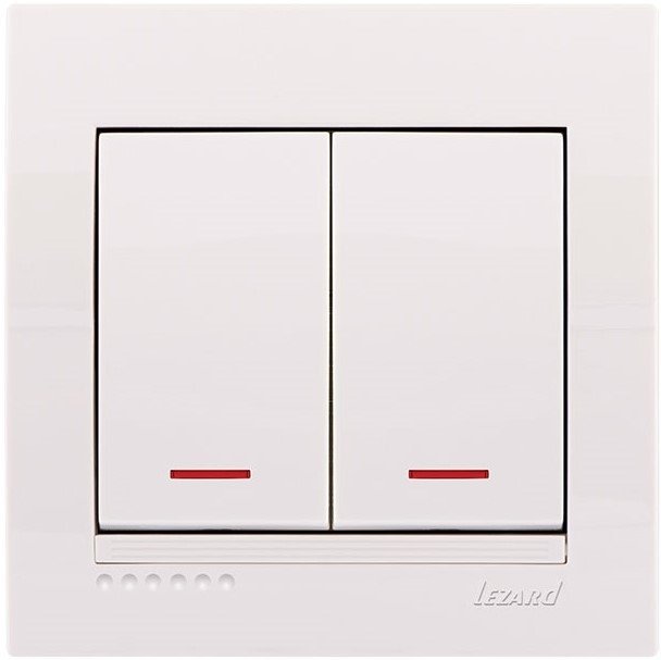 

Выключатель Lezard Deriy 702-0202-112 (белый)