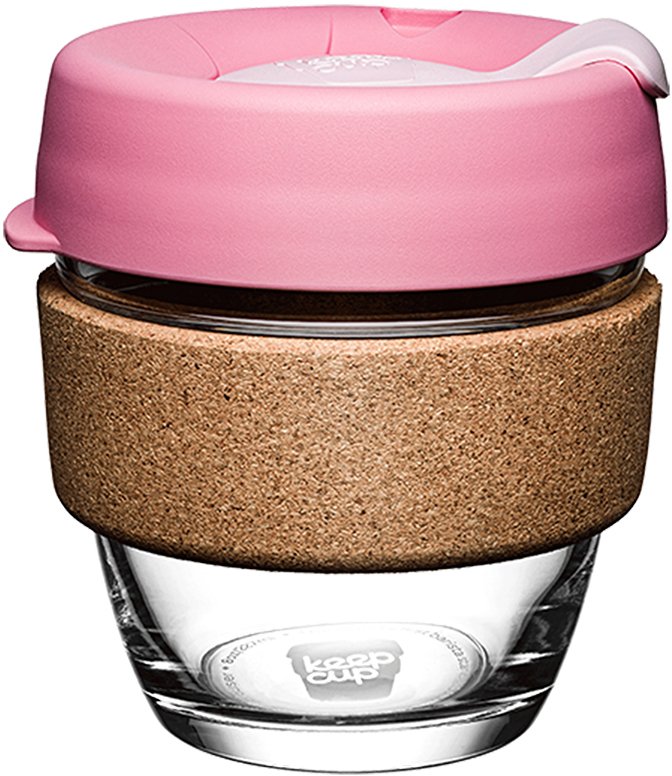 

Многоразовый стакан KeepCup Brew Cork S Saskatoon 227мл (розовый)