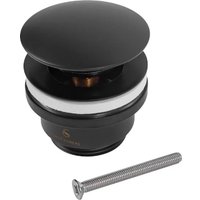 Донный клапан Grocenberg GB106 (черный матовый)