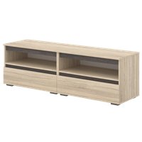 Тумба Кортекс-мебель Бари ТВ 160 2ш-2 (дуб сонома/дуб сонома/береза)