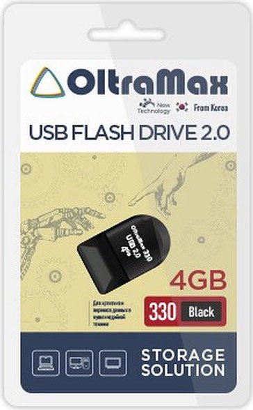 

USB Flash OltraMax 330 4GB (черный)