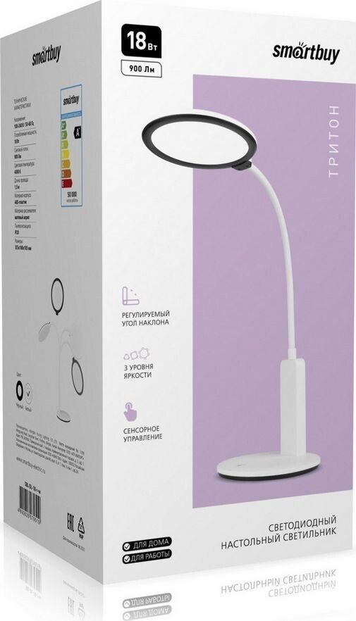 

Настольная лампа SmartBuy SBL-DL-18-r-w