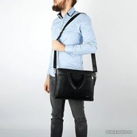 Мужская сумка Poshete 294-2059-3-BLK (черный)