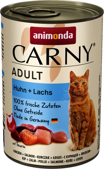 

Консервированный корм для кошек Animonda Carny Adult с курицей и лососем 400 г