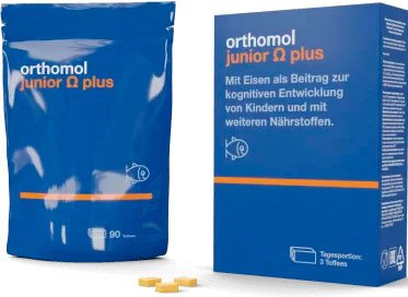 Витамины, минералы Orthomol Junior Omega Plus (90 жевательных ирисок)