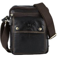 Мужская сумка Poshete 196-9024-DBW (коричневый)