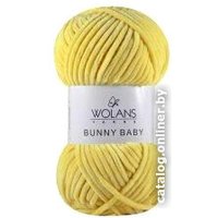 Пряжа для вязания Wolans Yarns Bunny Baby 14 100 г 120 м (желтый, 5 мотков)