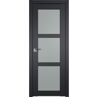 Межкомнатная дверь ProfilDoors 2.13U L 40x200 (черный матовый, стекло матовое)