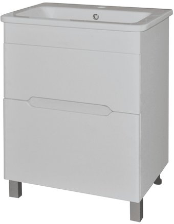 Гамма Тумба с умывальником Р24оФ8-У60 (фасад белый вставка веста) Урбан-12060