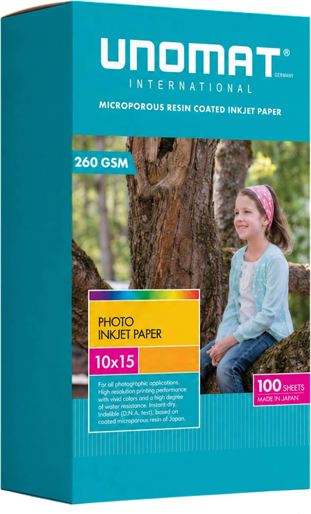 Фотобумага UNOMAT Inkjet Photo Paper A6 260 Satin A6 260 гр/м2 100 л UNM-PP-260-A6-ST