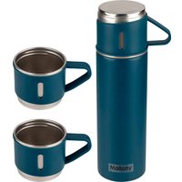 Термос Mallony Festa с кружками 500мл (синий)