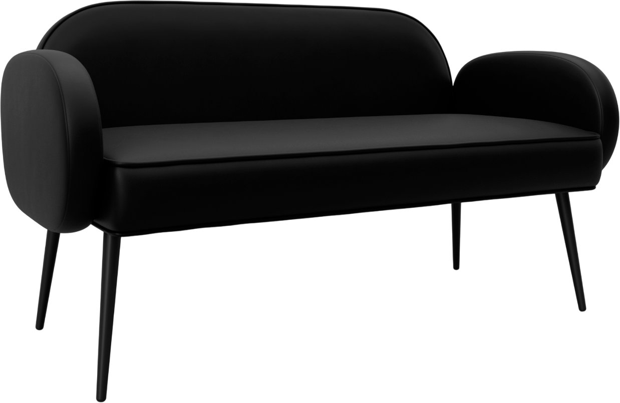 

Диван Лига диванов Лига-086 131087 (экокожа Grifon 18 черный)