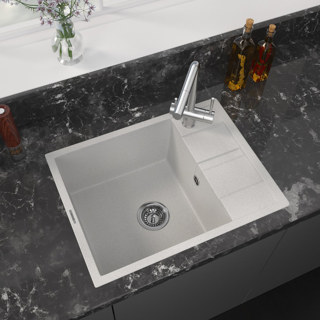 

Кухонная мойка ZorG Apollo 65 (серый жемчуг)