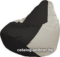 Кресло-мешок Flagman Груша Медиум Г1.1-392 (черный/белый)