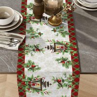 Дорожка на стол Текстильный городок Фонарики ТХбК29124-1/50