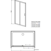 Душевая дверь Radaway Premium Plus DWJ (117 - 121) (33313-01-01N)