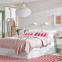 Кровать Ikea Бримнэс 200x180 (белый) 593.986.11