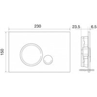 Панель смыва BelBagno Sfera BB017-SR-NERO.M