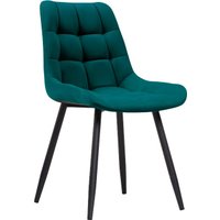 Стул Notta Челси (велюр морская волна/черный)