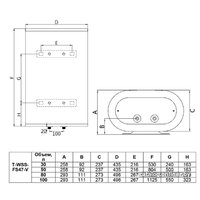 Накопительный электрический водонагреватель Timberk Optima T-WSS80-FS47-V
