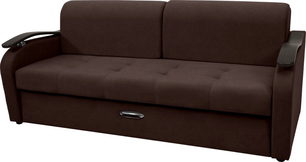 

Диван Сириус Лидер-2 НПБ 215x110 (Eva 04 велюр темно-коричневый)