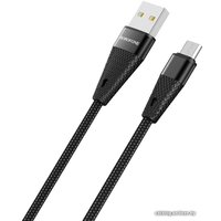 Кабель Borofone BU10 microUSB 1.2 м (черный)
