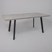 Кухонный стол Listvig Hagen 140 раздвижной 140-180x85 (цемент/черный) в Гомеле