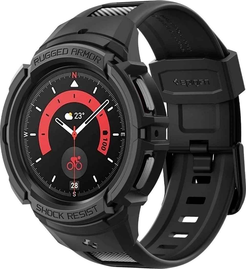 

Ремешок Spigen Rugged Armor Pro для Galaxy Watch5 Pro (45 мм) (черный)