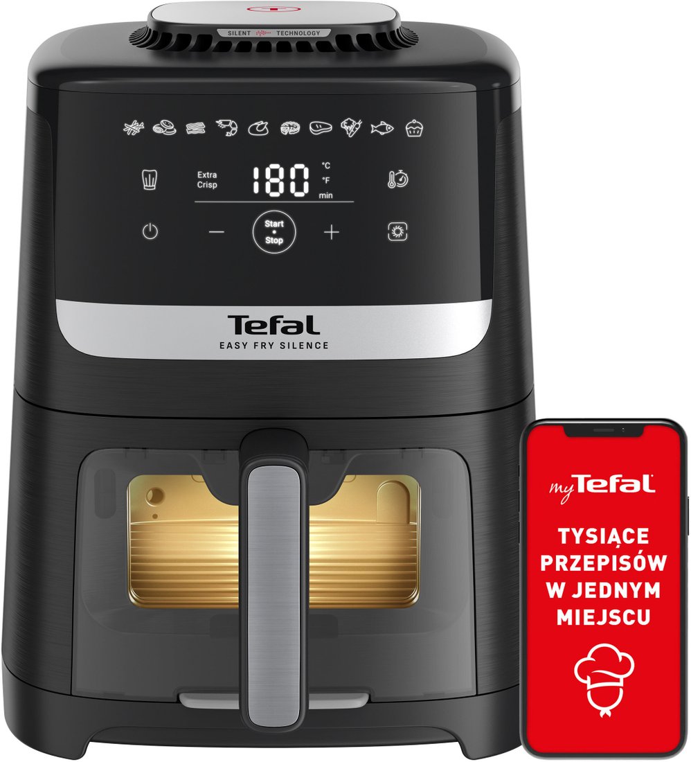 

Аэрофритюрница Tefal Easy Fry Silence EY5568E0