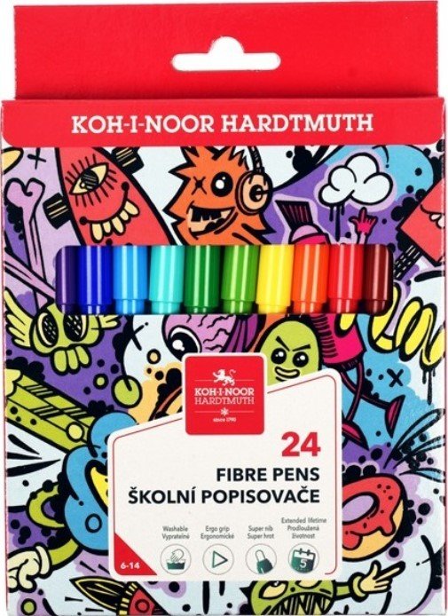 

Фломастеры Koh-i-Noor Hardtmuth 771002BD23KS (24 шт)