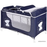 Манеж-кровать Lorelli Moonlight 2 Layers Dark Blue Teddy Bear
