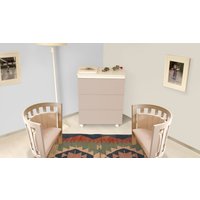 Детский комод Italbaby Lunetta Ovale 070.7070-0002 (белый/шоколад)