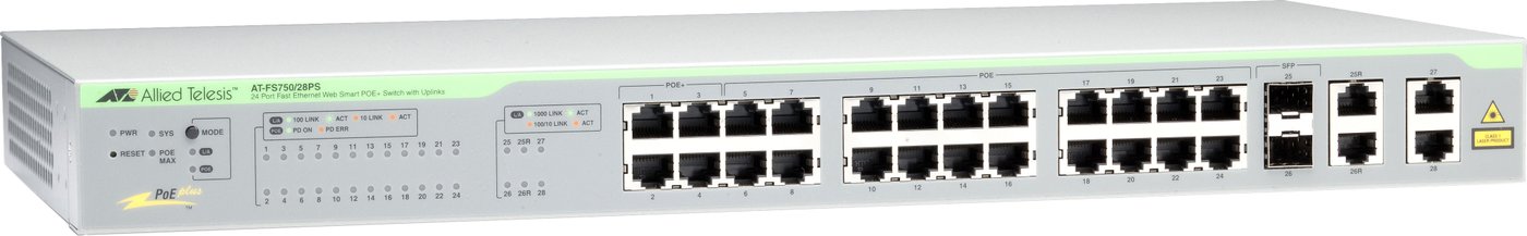 

Управляемый коммутатор 2-го уровня Allied Telesis AT-FS750/28PS
