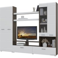 Стенка Горизонт Альфа (венге/белый глянец) в Пинске