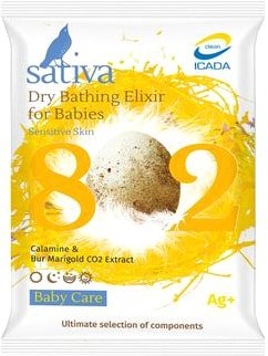 Средство для купания Sativa Baby Care сухой эликсир с чередой и каламином №802 15 г