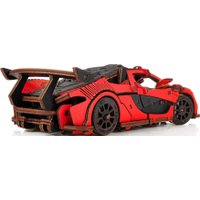 Сборная модель Eco-Wood-Art Гоночный автомобиль (красный)
