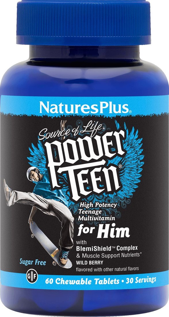 Комплекс NaturesPlus Power Teen (his) Chewable (60 жевательных таблеток)