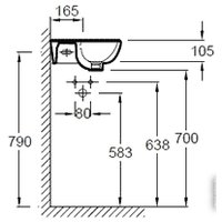 Умывальник Jacob Delafon Odeon Up E4733-00