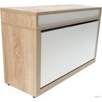 Тумба для обуви Анрат Элана 1к.80 белый+дуб сонома